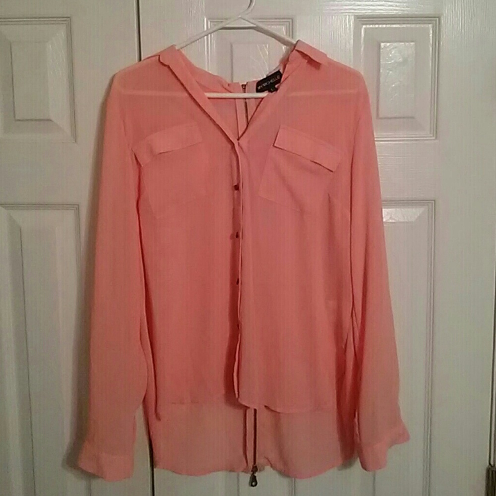 My Michelle Coral button-up
